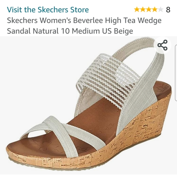 Skechers wedge, luxe foam sandals - Picture 2 of 3
